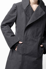 Load image into Gallery viewer, ierib exclusive us navy coat / boiled waxy cotton (GREY)