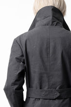 Load image into Gallery viewer, ierib exclusive us navy coat / boiled waxy cotton (GREY)