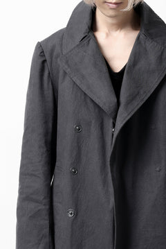 Load image into Gallery viewer, ierib exclusive us navy coat / boiled waxy cotton (GREY)