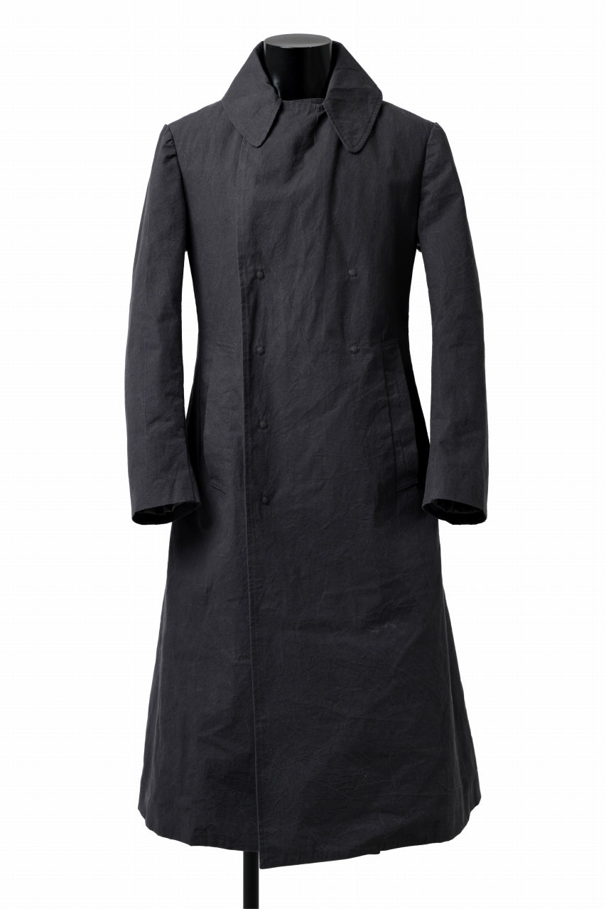 画像をギャラリービューアに読み込む, ierib exclusive military coat / boiled waxy cotton (GREY)