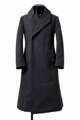 ierib exclusive us navy coat / boiled waxy cotton (GREY)