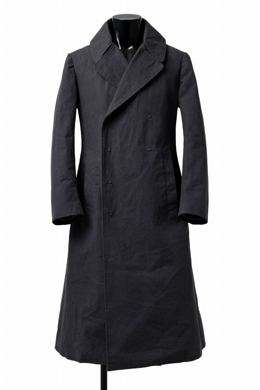 Load image into Gallery viewer, ierib exclusive us navy coat / boiled waxy cotton (GREY)