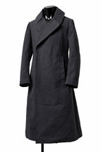 Load image into Gallery viewer, ierib exclusive us navy coat / boiled waxy cotton (GREY)