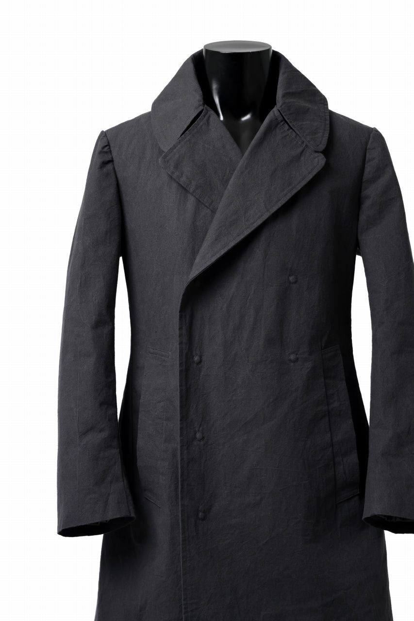 Load image into Gallery viewer, ierib exclusive us navy coat / boiled waxy cotton (GREY)