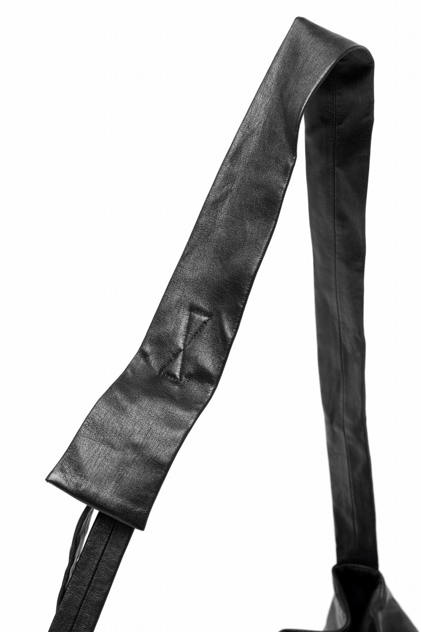 discord Yohji Yamamoto Puff Bag / Soft Shrink Cow Leather (BLACK)