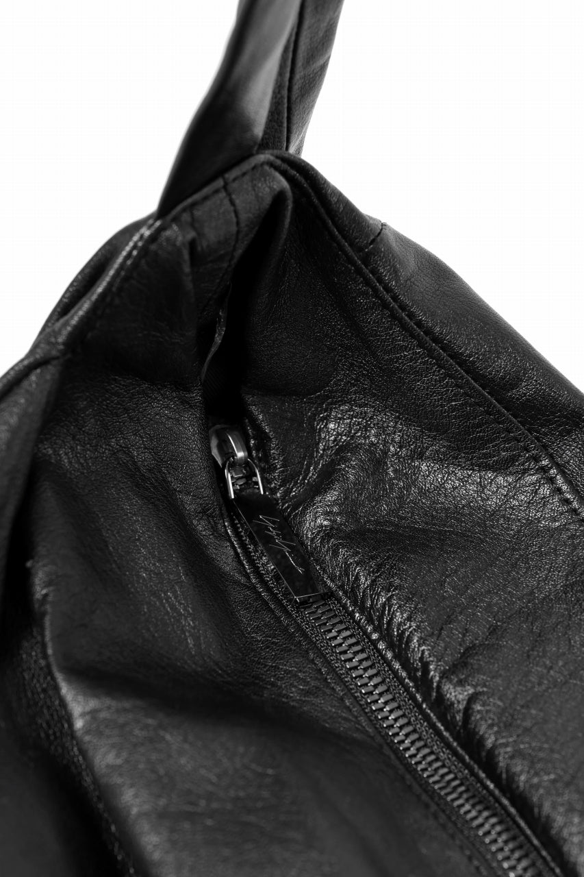 discord Yohji Yamamoto Puff Bag / Soft Shrink Cow Leather (BLACK)