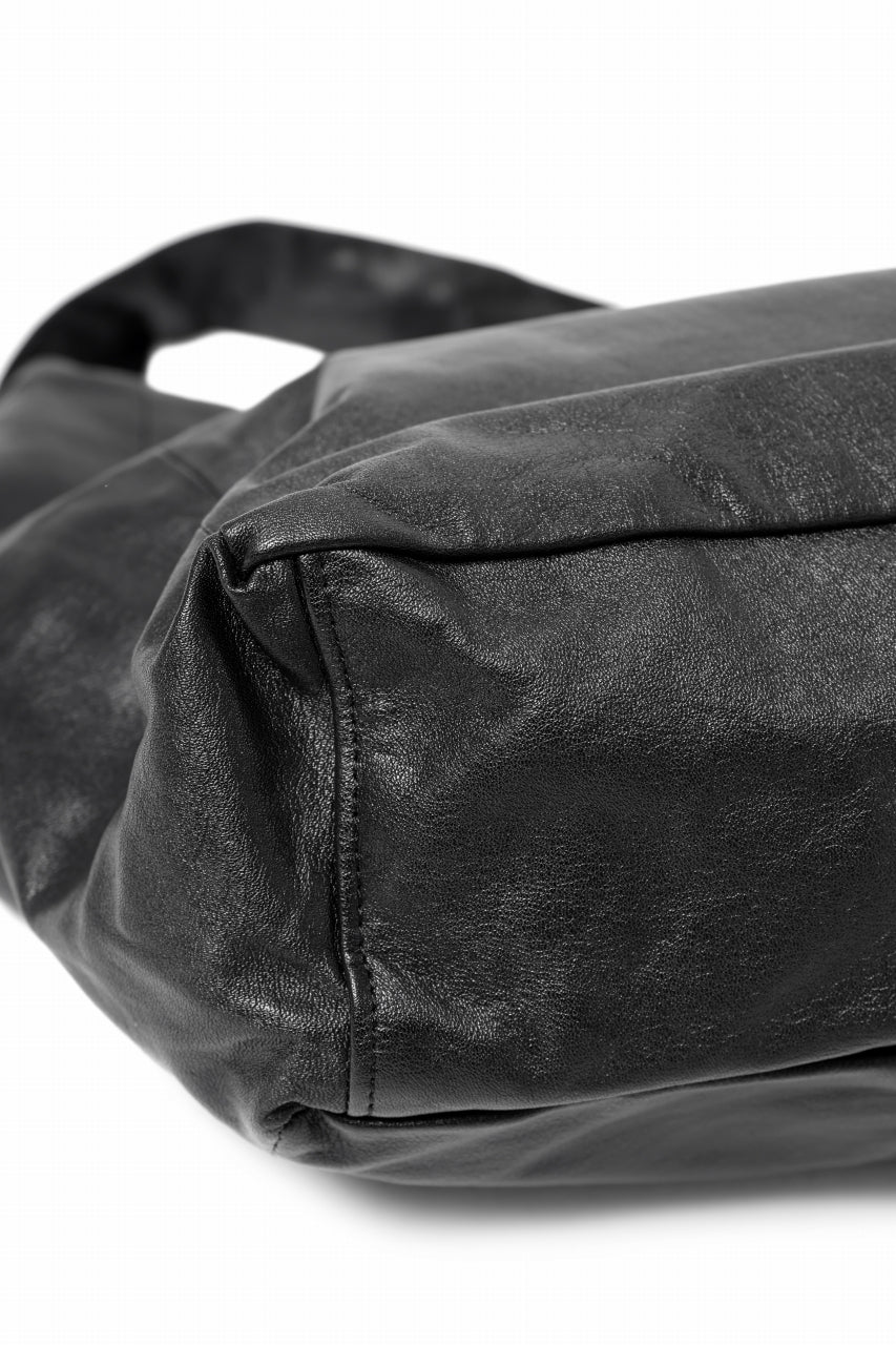 discord Yohji Yamamoto Puff Bag / Light Weight Leather (BLACK)