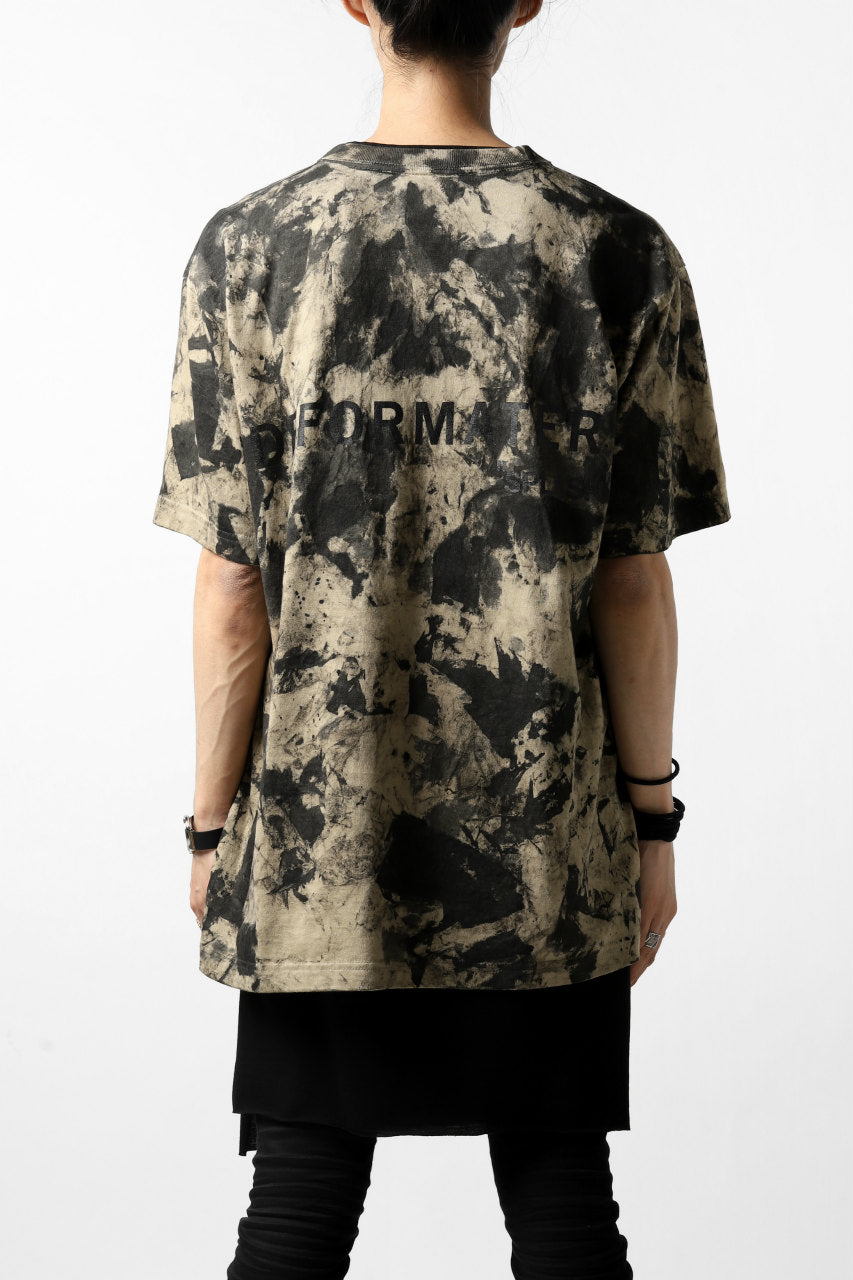 画像をギャラリービューアに読み込む, DEFORMATER.® &quot;SPLASH&quot; SIGNATURE T-SHIRT / MOTTLED DYE (SAND)