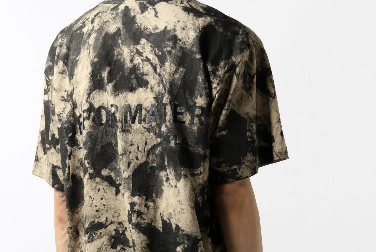 DEFORMATER.® "SPLASH" SIGNATURE T-SHIRT / MOTTLED DYE (SAND)