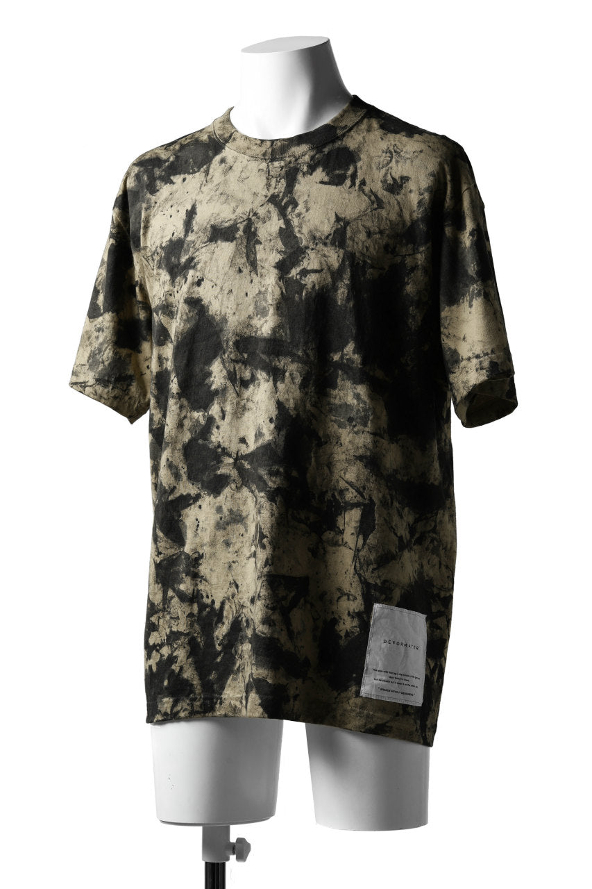 画像をギャラリービューアに読み込む, DEFORMATER.® &quot;SPLASH&quot; SIGNATURE T-SHIRT / MOTTLED DYE (SAND)