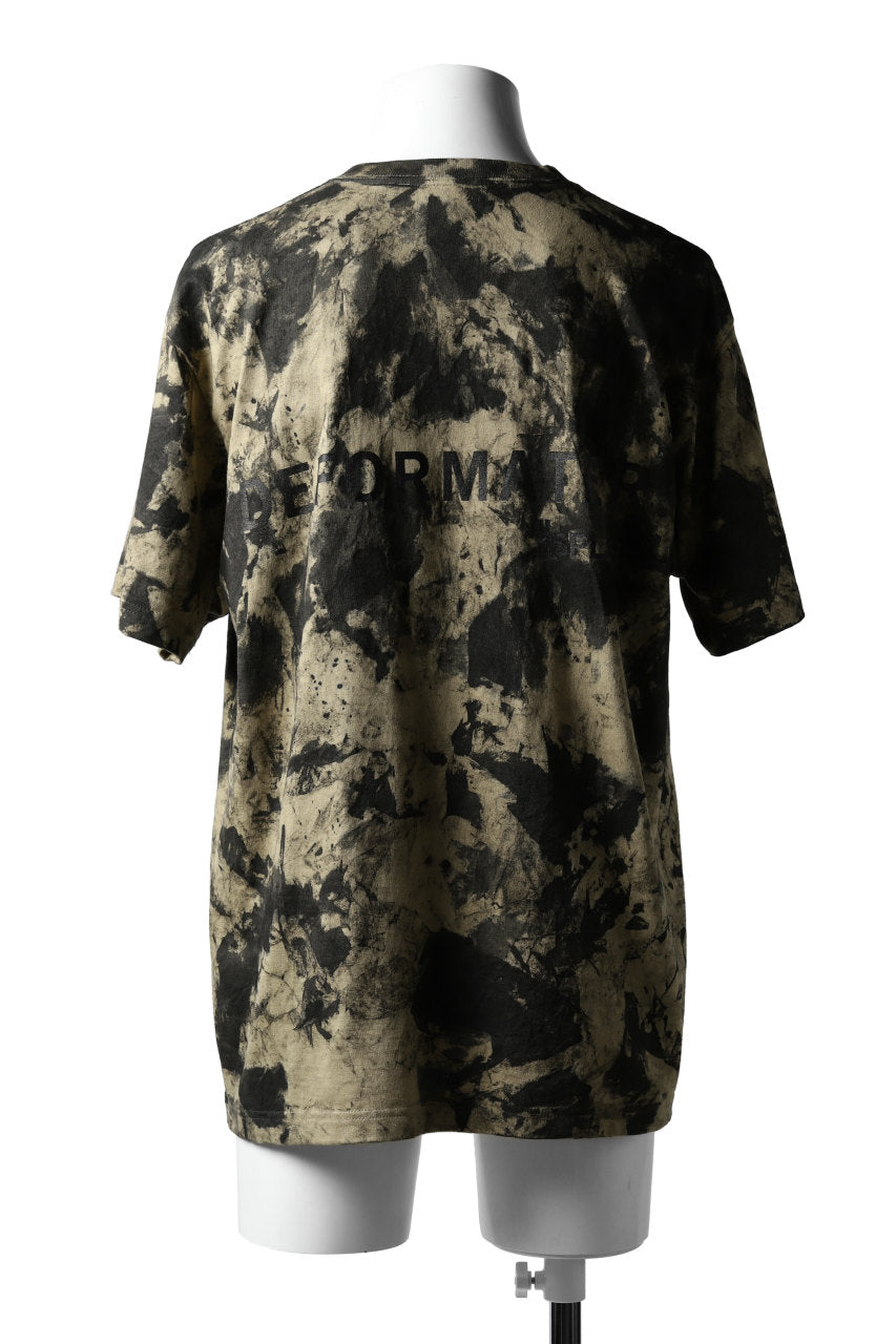 画像をギャラリービューアに読み込む, DEFORMATER.® &quot;SPLASH&quot; SIGNATURE T-SHIRT / MOTTLED DYE (SAND)