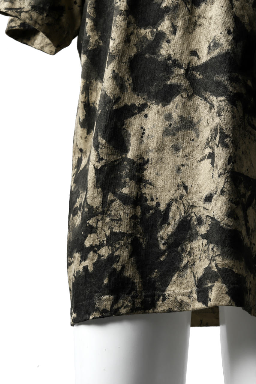 DEFORMATER.® "SPLASH" SIGNATURE T-SHIRT / MOTTLED DYE (SAND)