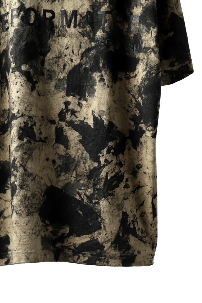 画像をギャラリービューアに読み込む, DEFORMATER.® &quot;SPLASH&quot; SIGNATURE T-SHIRT / MOTTLED DYE (SAND)