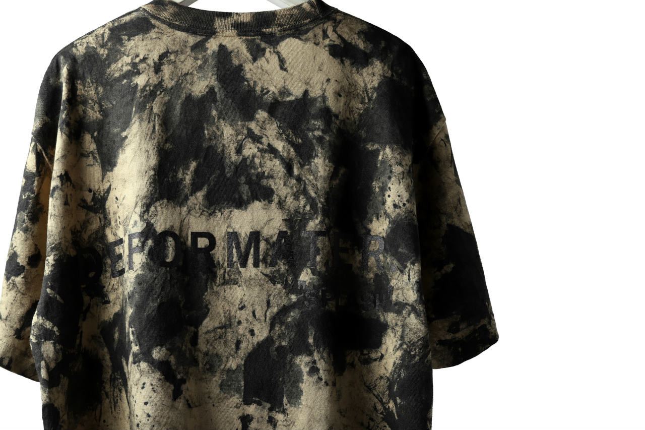 DEFORMATER.® "SPLASH" SIGNATURE T-SHIRT / MOTTLED DYE (SAND)