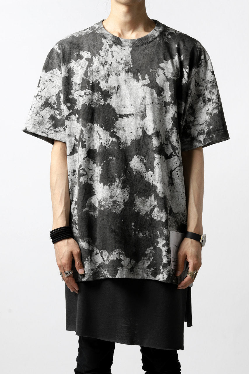 Load image into Gallery viewer, DEFORMATER.® &quot;SPLASH&quot; BACK LOGO TEE / MOTTLED DYING (MIX GREY)