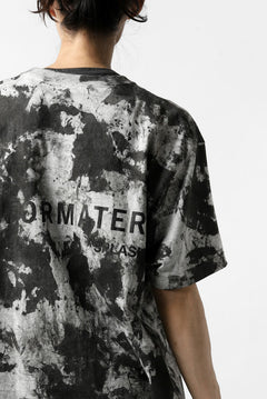 Load image into Gallery viewer, DEFORMATER.® &quot;SPLASH&quot; BACK LOGO TEE / MOTTLED DYING (MIX GREY)