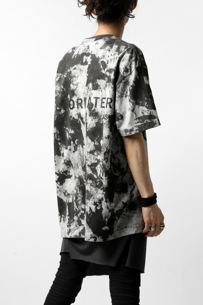 Load image into Gallery viewer, DEFORMATER.® &quot;SPLASH&quot; BACK LOGO TEE / MOTTLED DYING (MIX GREY)