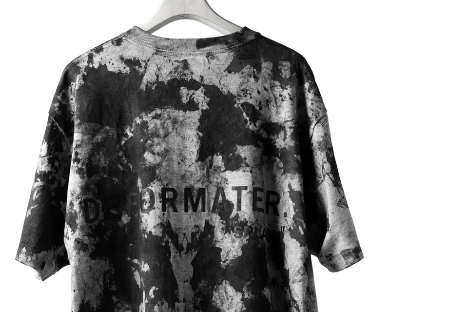 Load image into Gallery viewer, DEFORMATER.® &quot;SPLASH&quot; BACK LOGO TEE / MOTTLED DYING (MIX GREY)