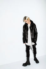 画像をギャラリービューアに読み込む, D.HYGEN × A.F ARTEFACT HORSE LEATHER MA-1 JACKET (BLACK)