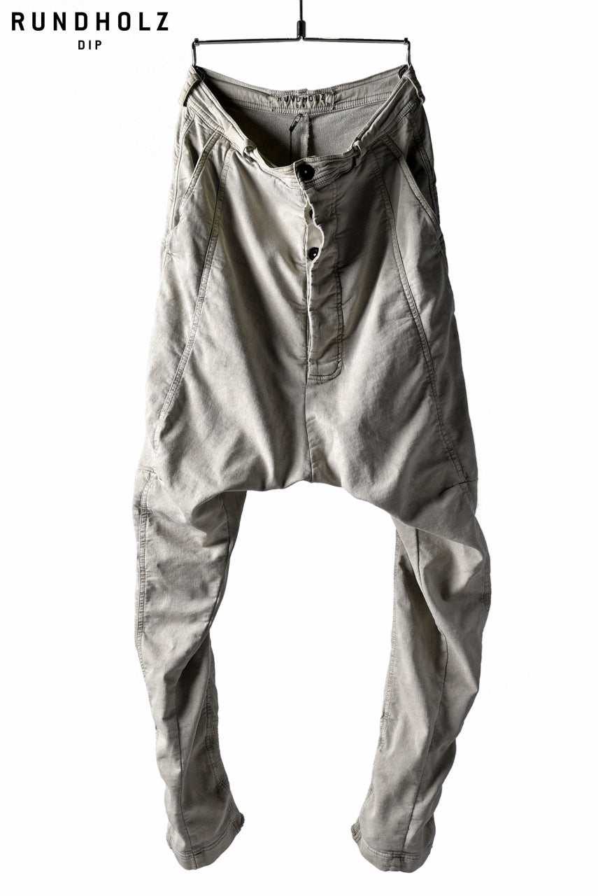 RUNDHOLZ DIP DROP CROTCH SLIM TROUSERS (UMBRA)