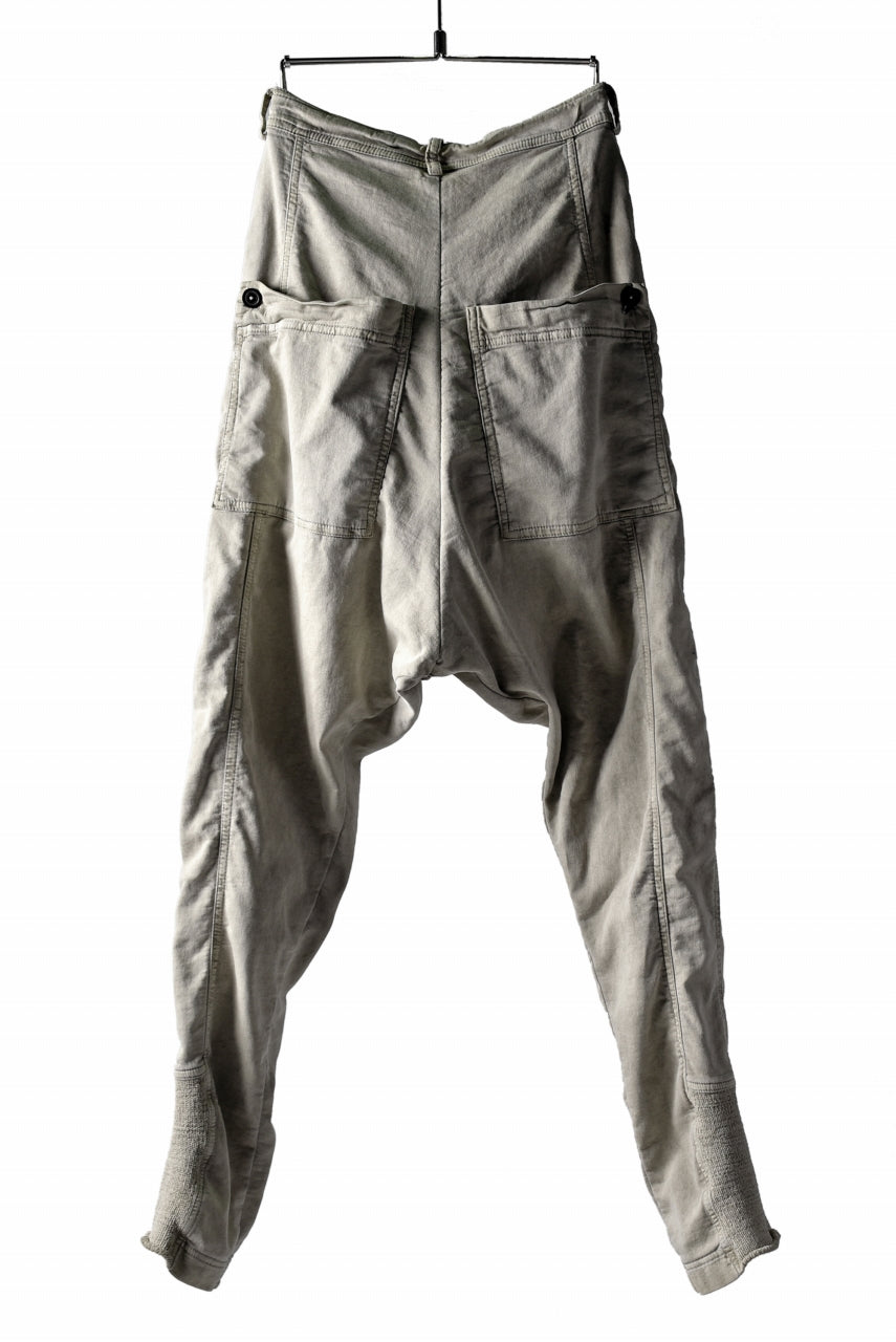 RUNDHOLZ DIP DROP CROTCH SLIM TROUSERS (UMBRA)