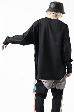 Load image into Gallery viewer, FACETASM ASSYMETRICAL BELTED LS TOP (BLACK)