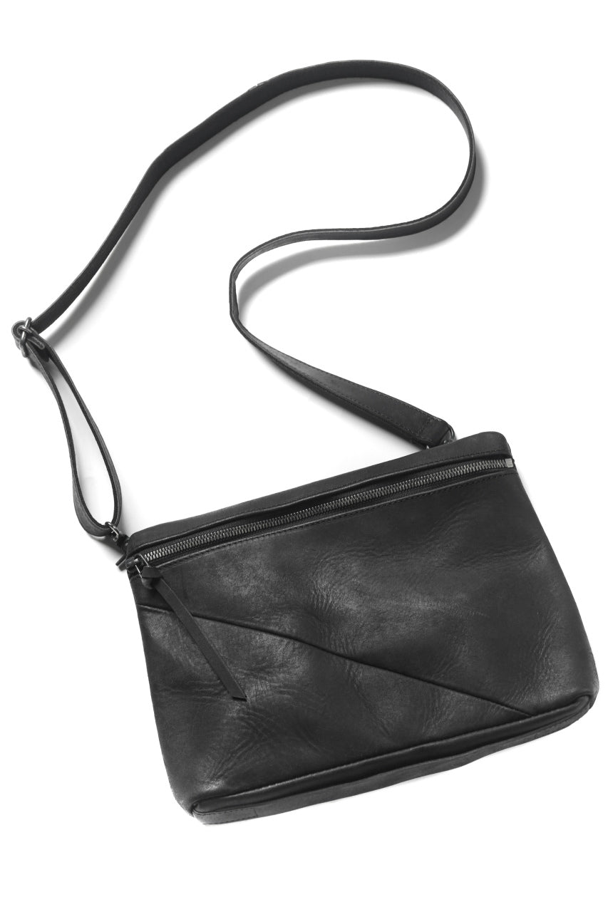 Portaille "Atelier Made" exclusive 2WAY SACOCHE BAG / PUEBLO by Badalassi Carlo (BLACK)