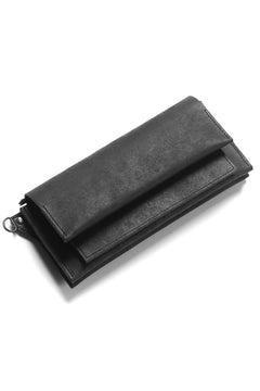 Load image into Gallery viewer, Portaille &quot;Atelier Made&quot; exclusive LONG WALLET / PUEBLO by Badalassi Carlo (BLACK)