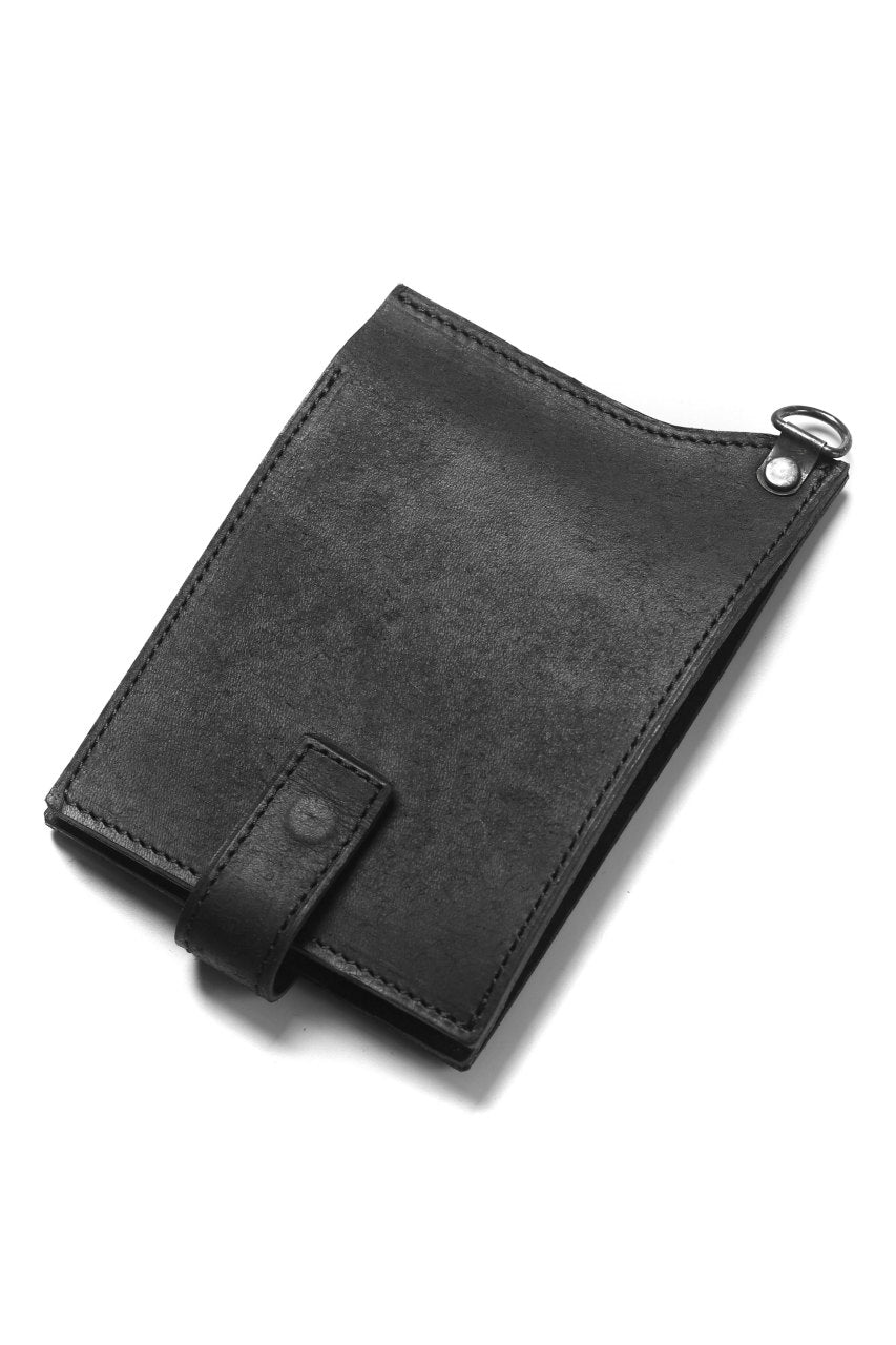 Load image into Gallery viewer, Portaille &quot;Atelier Made&quot; exclusive BI-FOLD WALLET / PUEBLO by Badalassi Carlo (BLACK)