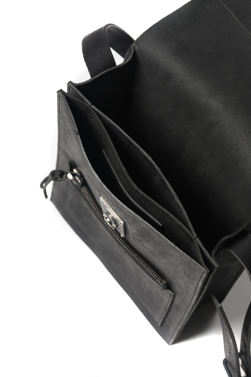 Load image into Gallery viewer, Portaille &quot;Atelier Made&quot; exclusive SHOULDER BAG / PUEBLO by Badalassi Carlo (BLACK)