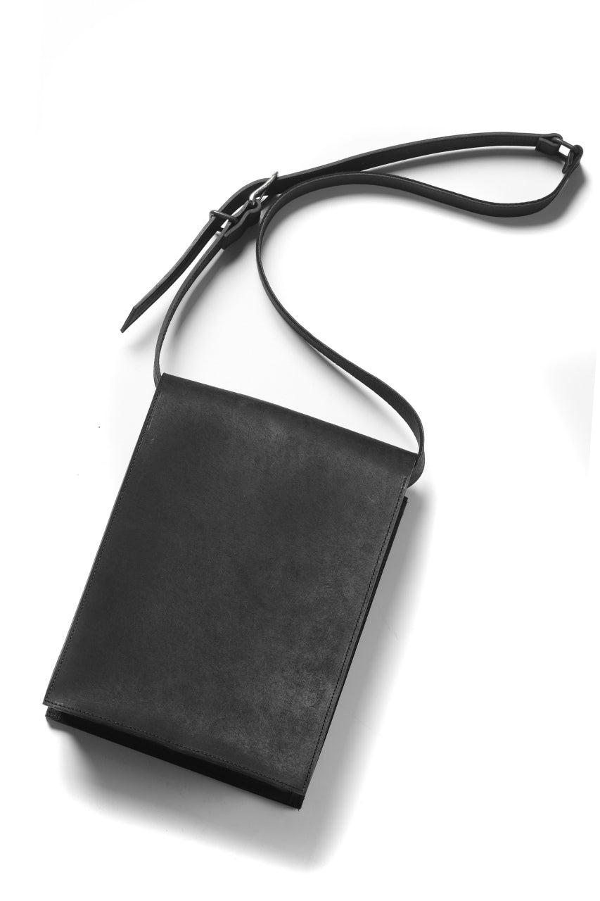 Portaille "Atelier Made" exclusive SHOULDER BAG / PUEBLO by Badalassi Carlo (BLACK)