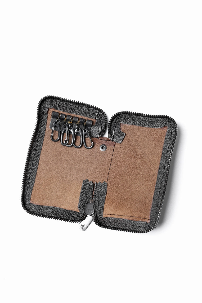 Portaille "Limited Made" ZIP KEY CASE / HORWEEN chromexcel (BLACK)