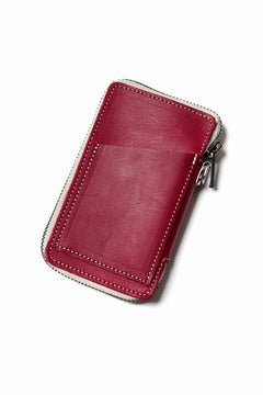 画像をギャラリービューアに読み込む, Portaille &quot;Limited Made&quot; ZIP KEY CASE / Elbamatt by TEMPESTI (RED)