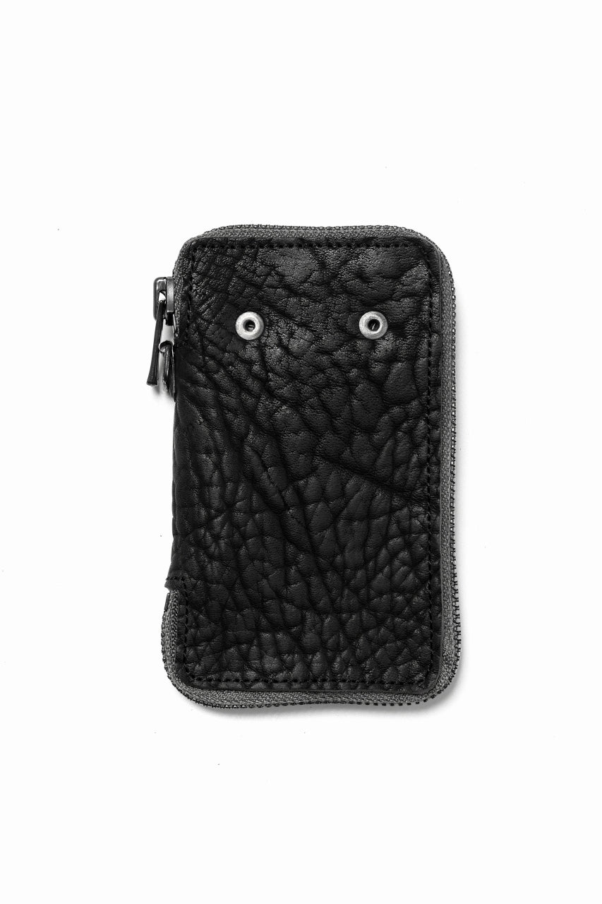 Portaille "Limited Made" ZIP KEY CASE / ROUGH BULL (BLACK)