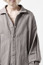 Load image into Gallery viewer, A.F ARTEFACT OVERSIZED SHIRT / COTTON TWILL (GREY)