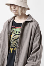 Load image into Gallery viewer, A.F ARTEFACT OVERSIZED SHIRT / COTTON TWILL (GREY)