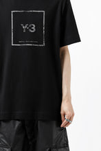 画像をギャラリービューアに読み込む, Y-3 Yohji Yamamoto U SQUARE LABEL GRAPHIC SS TEE / REFLECTION LOGO (BLACK)