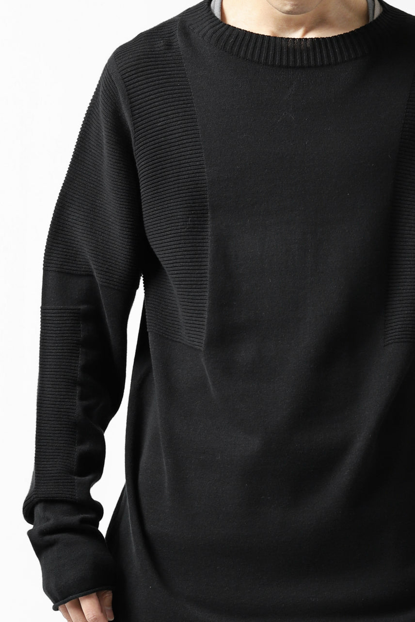 画像をギャラリービューアに読み込む, A.F ARTEFACT &quot;WHOLEGARMENT&quot; MOCKNECK KNIT PULLOVER (BLACK)