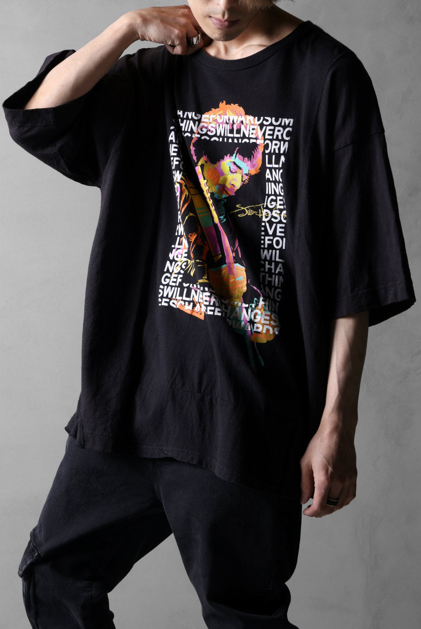 CHANGES VINTAGE REMAKE MULTI PANEL S/S TEE (BLACK #C)