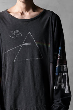 Load image into Gallery viewer, CHANGES VINTAGE REMAKE MULTI PANEL BAND L/S TEE (BLACK #A)