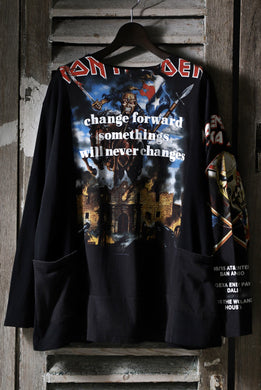 CHANGES VINTAGE REMAKE BOAT-NECK BAND L/S TEE (BLACK #D)