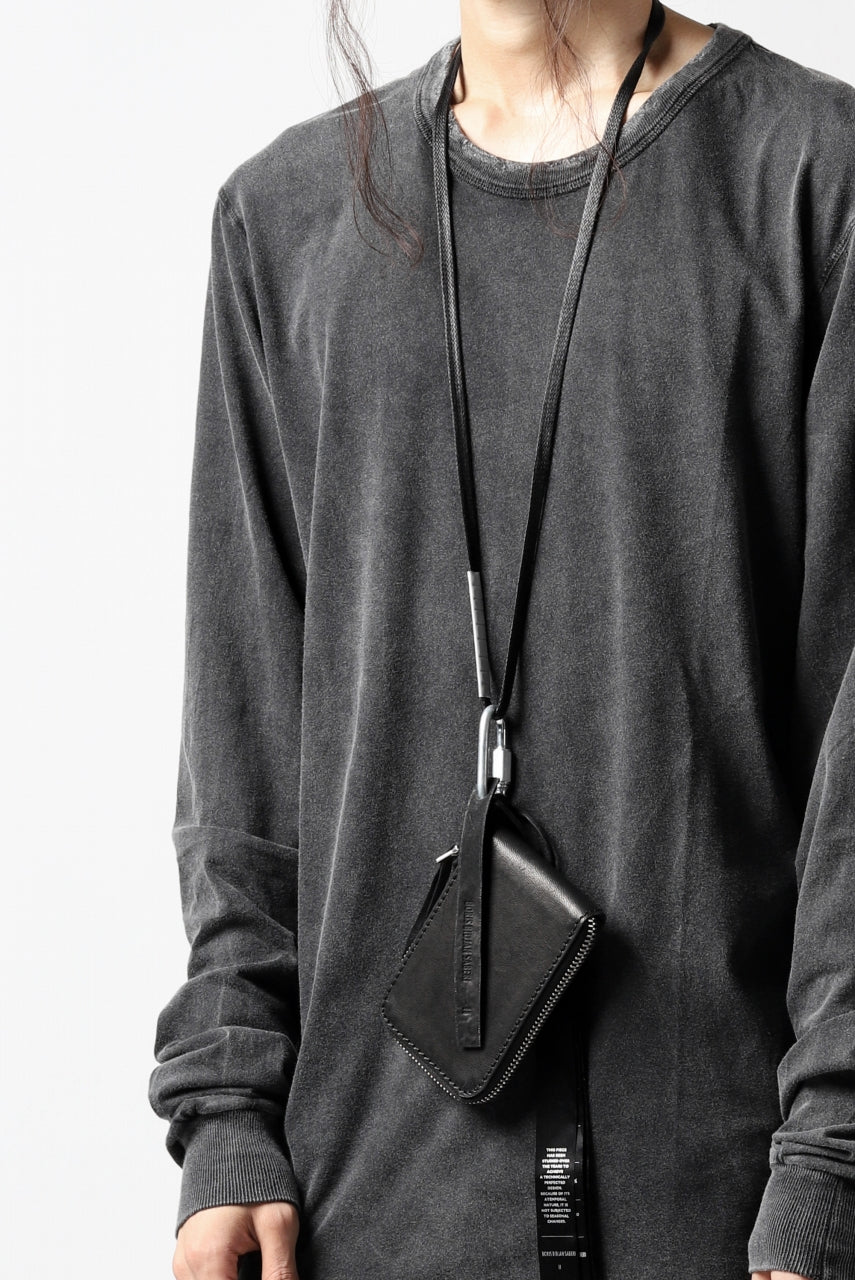 画像をギャラリービューアに読み込む, 11 BY BORIS BIDJAN SABERI WALLET with NECK STRAP &quot;WALLET2-FMM20033&quot; (BLACK)