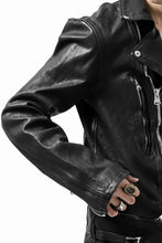 画像をギャラリービューアに読み込む, ISAMU KATAYAMA BACKLASH exclusive DOUBLE RIDERS JACKET / JP-CALF GARMENT WASHED (BLACK)