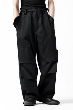 画像をギャラリービューアに読み込む, Y&#39;s BANG ON! No.189 GABARDINE PATCH WORK PANTS (BLACK)