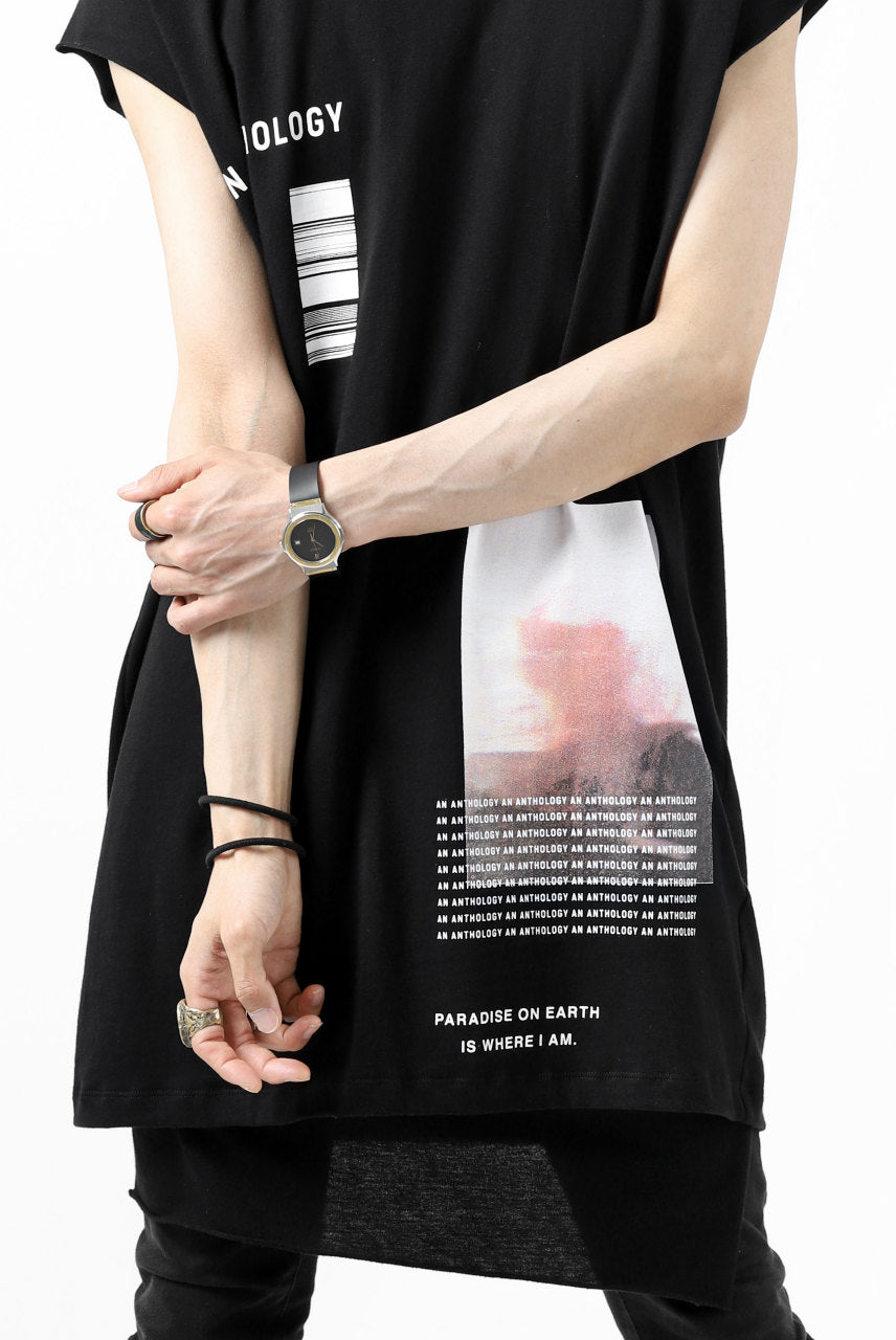 A.F ARTEFACT "AN ANTHOLOGY" FRENCH SLEEVE TOP (BLACK)