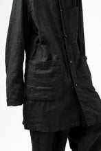 画像をギャラリービューアに読み込む, ISAMU KATAYAMA BACKLASH WORK COAT / GARMENT NATURAL DYED LINEN (SUMI)