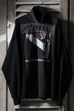 CHANGES VINTAGE REMAKE TURTLE-NECK BAND L/S TEE (BLACK #A)