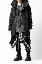 画像をギャラリービューアに読み込む, A.F ARTEFACT &quot;Trunk-Show&quot; LIGHT-WARMER MODS COAT / FLEECE BONDING NYLON (BLACK)