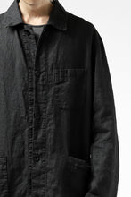 画像をギャラリービューアに読み込む, ISAMU KATAYAMA BACKLASH WORK COAT / GARMENT NATURAL DYED LINEN (SUMI)