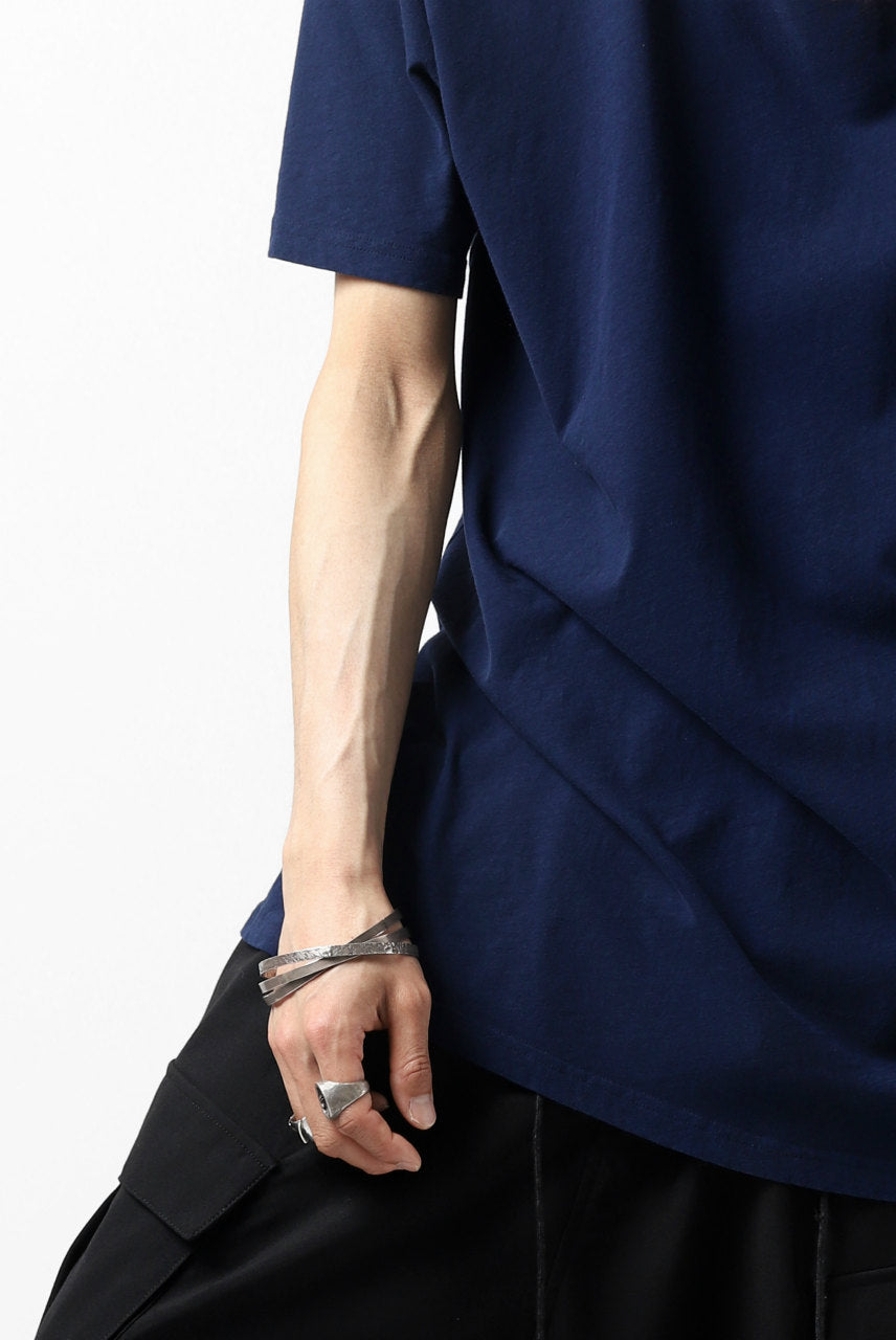 RUNDHOLZ DIP SHORT SLEEVE CUT SEWN / DYED JERSEY (BLUE)